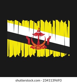 Brunei Flag-Vektorgrafik