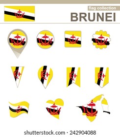 Brunei Flag Collection, 12 versions