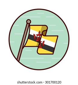 brunei flag icon