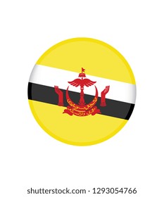 Brunei flag, official colors and proportion correctly. National Brunei  flag. Vector illustration. EPS10. Brunei flag vector icon, simple, flat design for web or mobile app. AEC