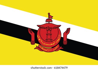 Brunei flag page symbol for your web site design Brunei flag logo, app, UI. Brunei flag Vector illustration, EPS10.