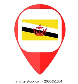 Brunei-Pin-Markerrichtung 