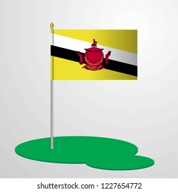 Brunei Flag Pole