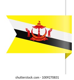 Brunei Flag Vector Bookmark Icon - Illustration