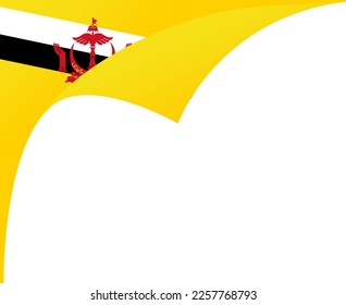 Bandera de Brunéi aislada en png o fondo transparente