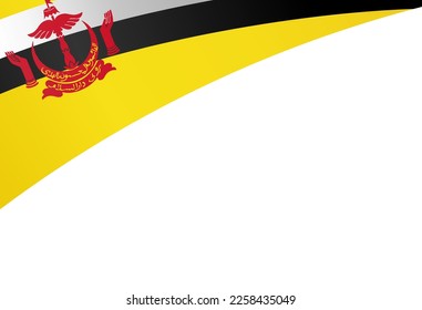 Bandera de Brunéi aislada en png o fondo transparente