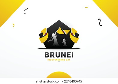 Brunei Independence Day Design Background