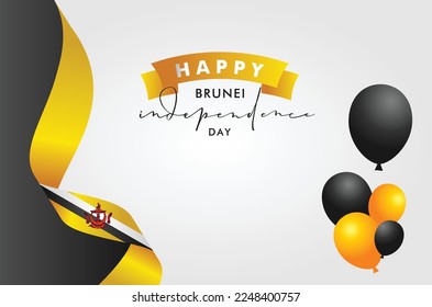 Brunei Independence Day Design Background