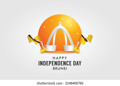 Brunei Independence Day Design Background