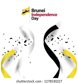 Brunei Independence Day Vector Template Design Illustration