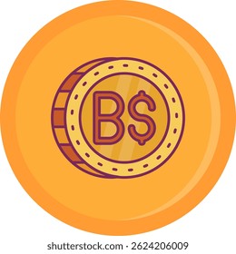 Diseño de icono de Vector de línea de Brunei