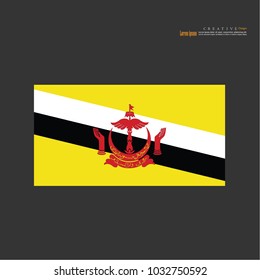 Brunei national flag background texture.vector illustration.