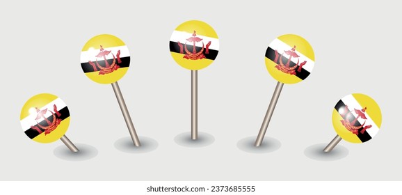 Kennzeichen des Kennzeichens der Brunei-Nationalflagge - Symbol