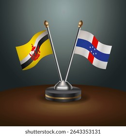 Tabela de Brunei e Antilhas Holandesas sinaliza relação com plano de fundo de gradiente