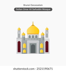 Brunei Sultan Omar Ali Saifuddin Moschee Wahrzeichen Gebäude