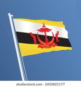 Brunei Waving Flag Design and Brunei Flag Design