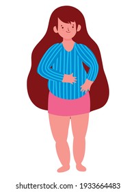 brunette fat girl cartoon character