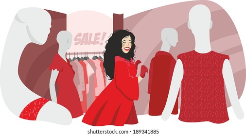 brunette girl on sale