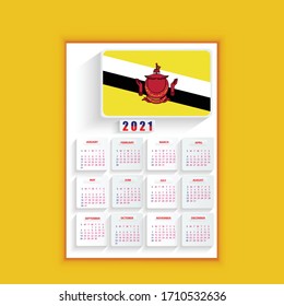 bruney New year 2021 poster template design