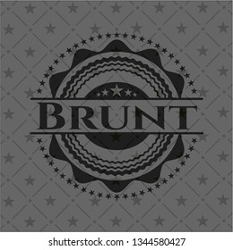 Brunt dark icon or emblem