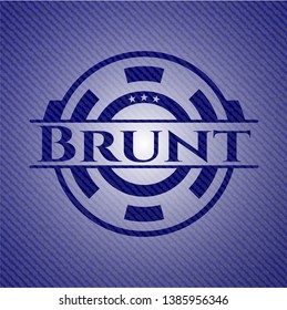 Brunt with jean texture. Vector Illustration. Detailed.