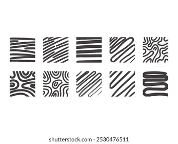 Conjunto de Elementos de Plano de Fundo Abstrato do Pincel