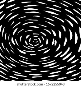 Brush abstract pattern. Grunge texture. Background. White and black vector.