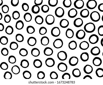 Brush abstract pattern. Grunge texture. Background. White and black vector.