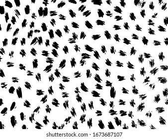 Brush abstract pattern. Grunge texture. Background. White and black vector.