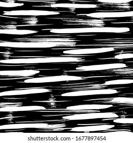 Brush abstract pattern. Grunge texture. Background. White and black vector.