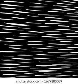 Brush abstract pattern. Grunge texture. Background. White and black vector.
