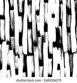 Pincel patrón abstracto. Textura gruesa.Antecedentes. Vector blanco y negro.