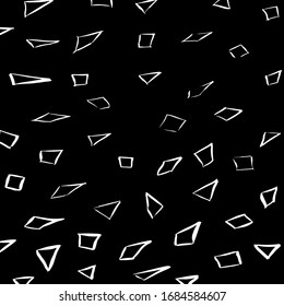 Brush abstract pattern. Grunge texture. Background. White and black vector.