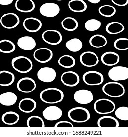 Brush abstract pattern. Grunge texture. Background. White and black vector.