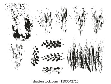 Brush abstract texture. Grunge background.