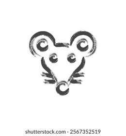 Brush animal single item icon mouse