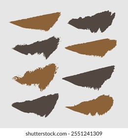 brush arrow brown and black elements shapes