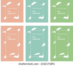 Brush Art Pastel Background Template