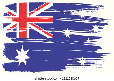 brush Australia flag