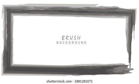 Brush Background Frame with white background