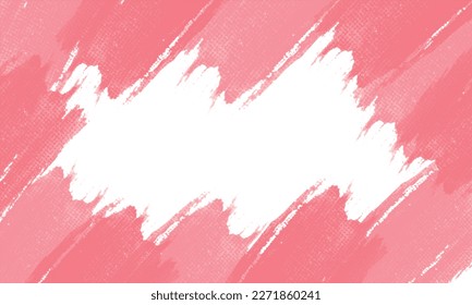 brush background in pink tones on white background