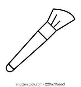 Pincel belleza Esquema negrita Icono vector que se puede modificar o editar fácilmente 