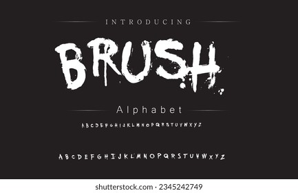 Brush Best Alphabet Painting Paint Brush Beauty Script Logotype Font lettering handwritten