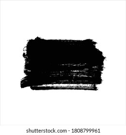 brush black ink paint stroke background vector