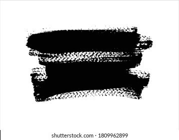 brush black ink paint stroke background vector