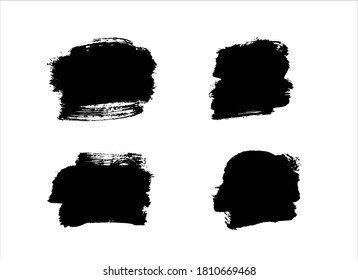 fondo de trazo de pintura de tinta negra
