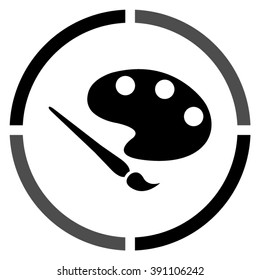 Brush  - black vector icon