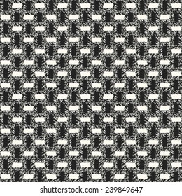 Brush block seamless pattern. Vector.