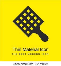 Brush bright yellow material minimal icon or logo design