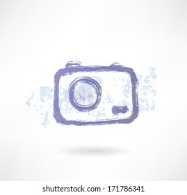 Brush camera icon. Photo.